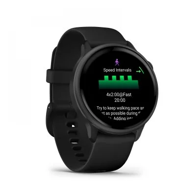 Montre connectée Garmin vívoactive 6, lunette Gray avec boîtier noir