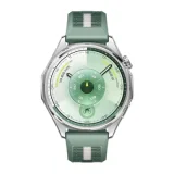 HUAWEI Montre connectée Watch GT6 46 mm Bluetooth acier inoxydable avec bracelet tissé Vert