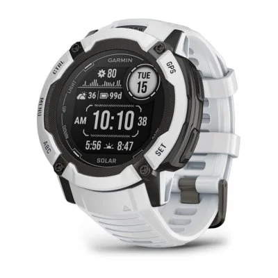 Montre GPS connectée - GARMIN - Instinct 2X Solar Blanche - Neuf