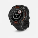 GARMIN Montre gps instinct 3 solar 45 mm noir avec bracelet en silicone noir