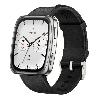 Montre intelligente amazfit active 2 square noir acier 1,75