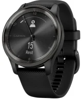 GARMIN Montres connectées Mixtes 010-02665-00 - Bracelet Silicone Noir