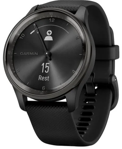 Montres connectées Mixtes Garmin 010-02665-00 - Bracelet Silicone Noir