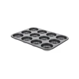 DE BUYER Moule à 12 mini savarins ou babas en métal antiadhésif 7cm