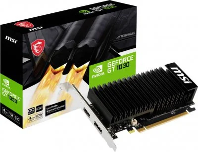 MSI GeForce GT 1030 4GHD4 LP OC NVIDIA 4 Go GDDR4