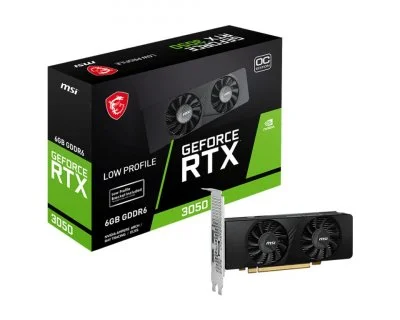 MSI RTX 3050 LP 6G OC, GeForce RTX 3050, 6.0GB GDDR6, PCI-Express