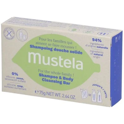 MUSTELA Eco shampooing douche solide 75g
