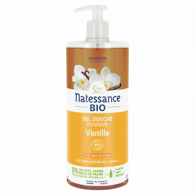 Natessance Gel Douche Vanille, 1L