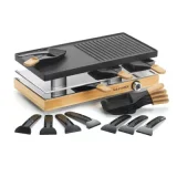 NATURAMIX - appareil à raclette 8 personnes 1200w grill rac.wood-8 -