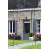 NATURE Arche de jardin en métal noir 6040802