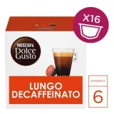 DOLCE GUSTO Nescafé LUNGO DECAFFEINATO - Café - Pack de 16 -112g