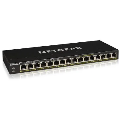 Netgear 16-p. Gb poe+ unmgd switch 183w flexpoe noir