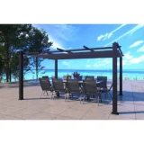CONCEPT USINE Nila 3x4m - Pergola auto-portée avec toile rétractable