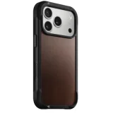 NOMAD Coque Rugged Horween Leather Apple iPhone 17 Pro - Rustic Brown