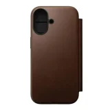 NOMAD Étui Portefeuille pour iPhone 17 MagSafe en Cuir Série Modern Marron