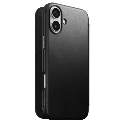 Nomad Étui Portefeuille pour iPhone 17 MagSafe en Cuir Série Modern Noir