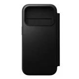 NOMAD Étui Portefeuille pour iPhone 17 Pro MagSafe en Cuir Série Modern Noir
