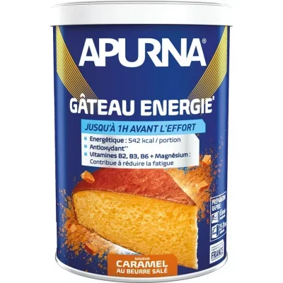 Nutrition protéinée gâteau caramel beurré salé Apurna Energie