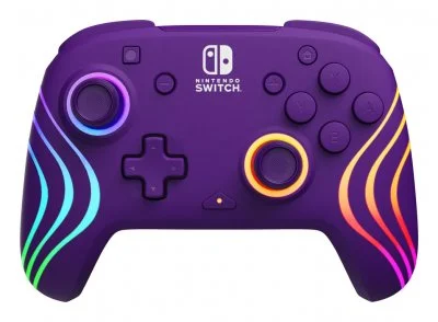 Official Afterglow Wave Wireless Controller Nintendo Switch - Purple