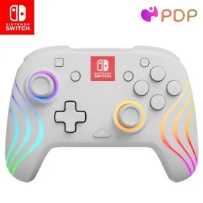 Official Afterglow Wave Wireless Controller Nintendo Switch - White