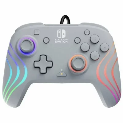 Official Switch Afterglow Wave Wired Controller - Grey