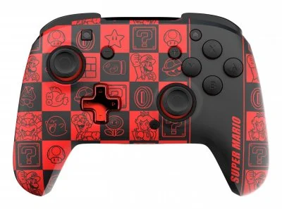 Official Wireless Deluxe Controller Nintendo Switch GLOW - Super Icons