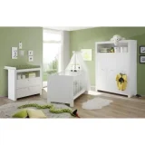 TRENDTEAM OLIVIA Chambre complète bébé + Kit d'évolution du lit