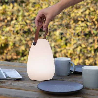 OOO-50002 Lampe de table à LED dextérieur 1 W blanc chaud, RVB blanc