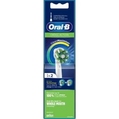 Oral-B Crossaction Brossette de Remplacement 2 Pièces