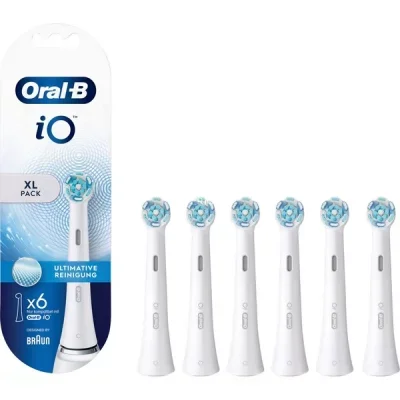 Oral-B iO Lot de 6 brosses de nettoyage pour brosse à dents électrique
