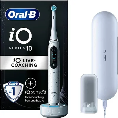 Oral-B iO SERIES 10 Adulte Brosse à dents vibrante Blanc