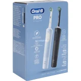 BRAUN Oral-B Vitality Pro Duo Adulte Brosse à dents rotative oscillante Noir, Bleu, Blanc