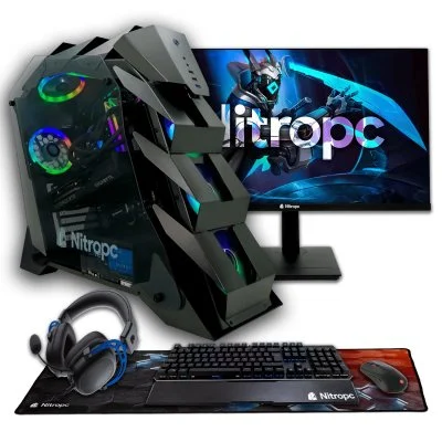 Ordinateur Gamer Nitropc Pack Elite 27"" Intel Core Ultra 7 270K+ 32 Go DDR5 Noir