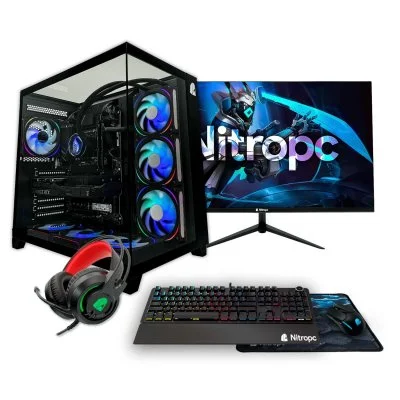 Ordinateur Gamer Nitropc Pack Extrême AMD Ryzen 7 5800X 32 Go RAM Noir