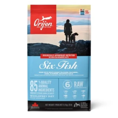 Orijen Six Fish Adult 11.4kg Dog Food Clair 11.5kg