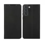 DBRAMANTE1928 Oslo - Etui à rabat pour téléphone portable - cuir végan recyclé - noir - pour Samsung Galaxy S22