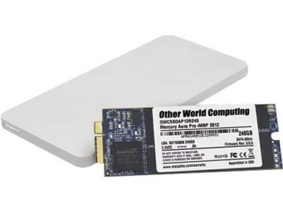 OWC barrette SSD Aura Pro 6G 500 Go pour MacBook Pro Retina 2012-2013 + Boîtier