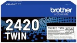 BROTHER Pack de 2 toners TN2420 Noir