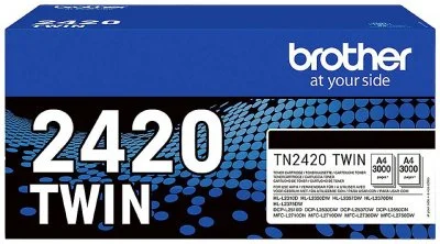 Pack de 2 toners Brother TN2420 Noir