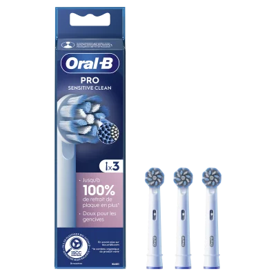 Pack de 3 brossettes pour brosse à dents Oral-B Pro Sensitive Clean