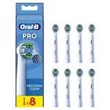ORAL B Pack de 8 brossettes pour brosse à dents Oral-B Pro Precision Clean