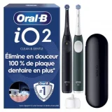 ORAL B Pack de brosse à dents électrique Oral-B iO 2 Noir et Vert