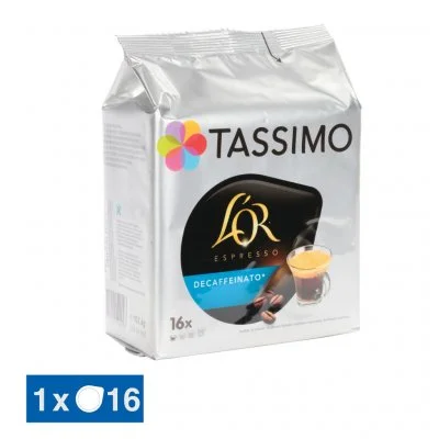 Pack Dosette Tassimo L'Or Espresso Décaféiné - 5 X 16 T-discs
