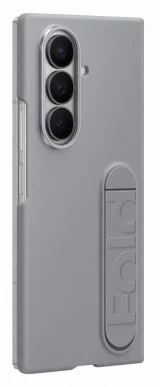 SAMSUNG Pack en silicone avec support Gris et film pour Galaxy Z Fold 7