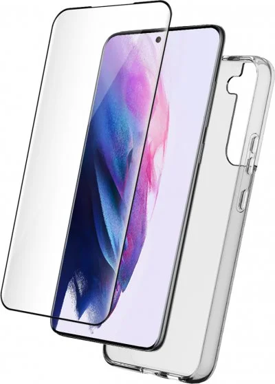 Pack Samsung G S22+ 5G Coque Transparente + Verre trempé Bigben