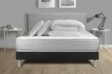 VITALIT Pack sommier kit matelas Mémoire de forme 180x200 Noir Complet