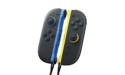 Paire de manettes Joy-Con Bleu et Jaune néon pour Nintendo Switch 2