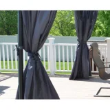 PALRAM Canopia by Kit de Rideaux pour tonnelle de Jardin Roma
