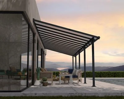 Palram - pergola 27.3m² gris anthracite 704358 - olympia 704358