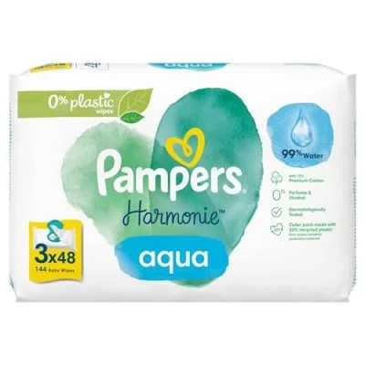 PAMPERS Harmonie Aqua - 144 Lingettes